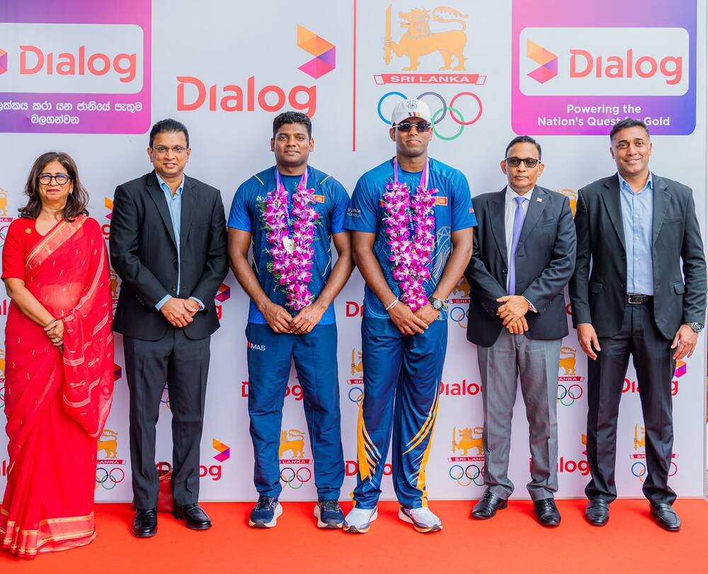 Dialog Axiata Celebrates Commonwealth Games Medal Winners Tharanga and Bandara