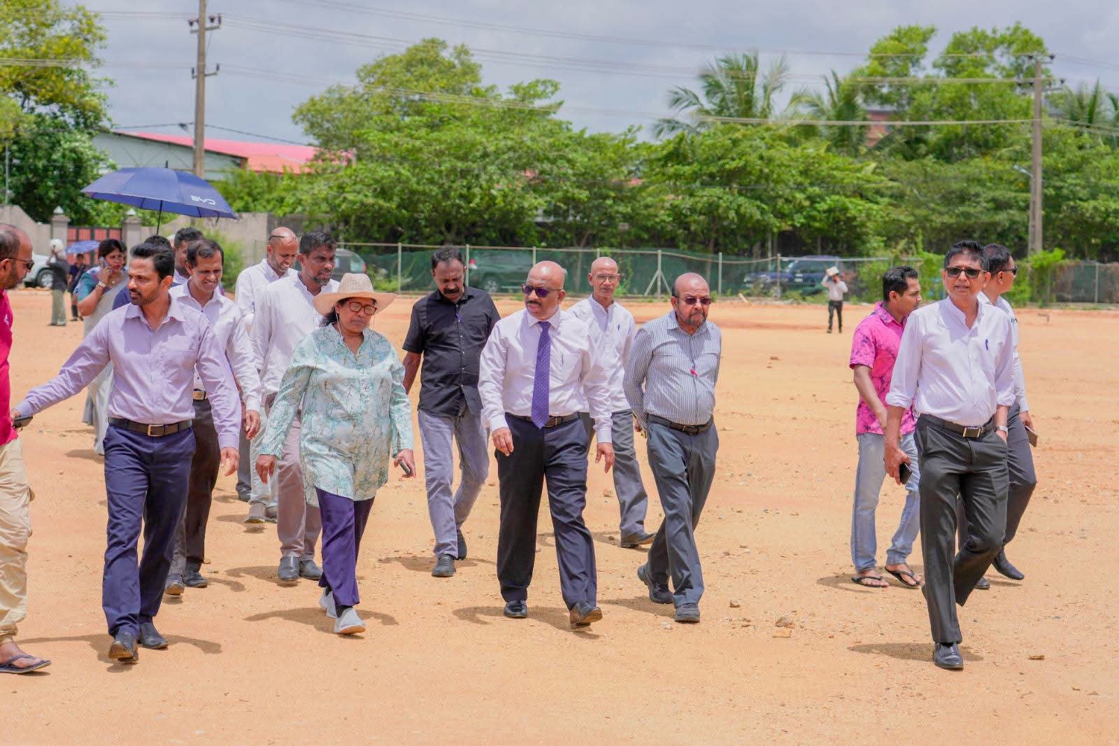 Sports Minister Reviews Development Progress at Dehiwala Ground