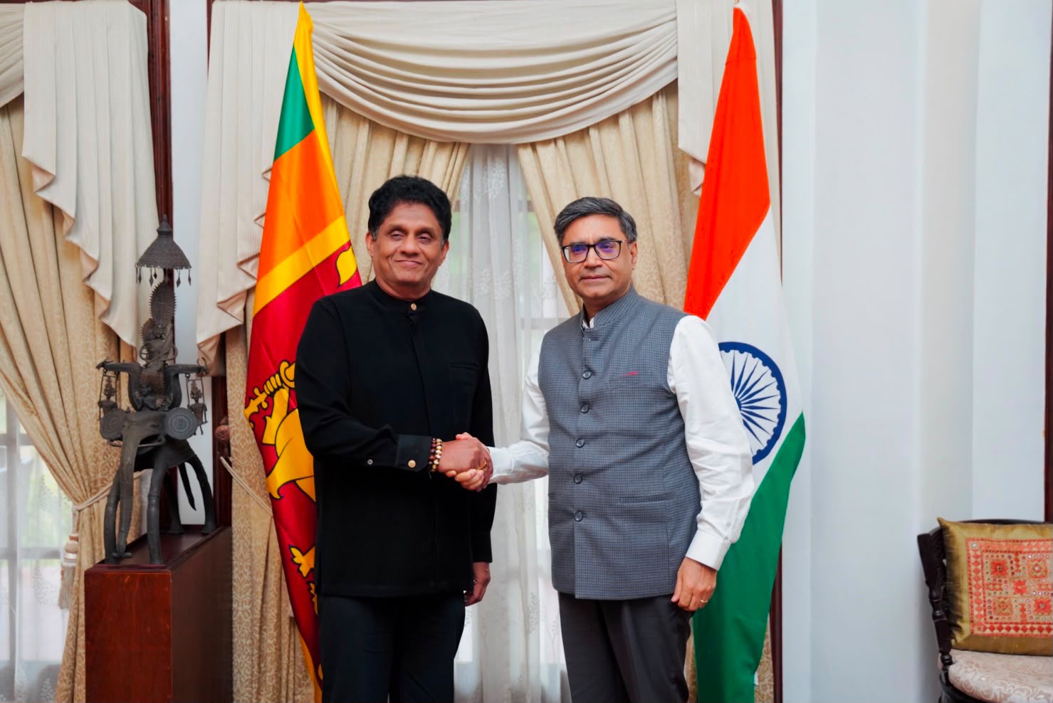 Indian Foreign Secretary Meets Sri Lankan Opposition Leader During Colombo Visit