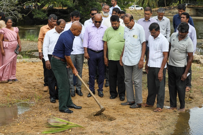 Kachchimaduwa Tank Renovation Begins Following Cyclone Ditwah Damage
