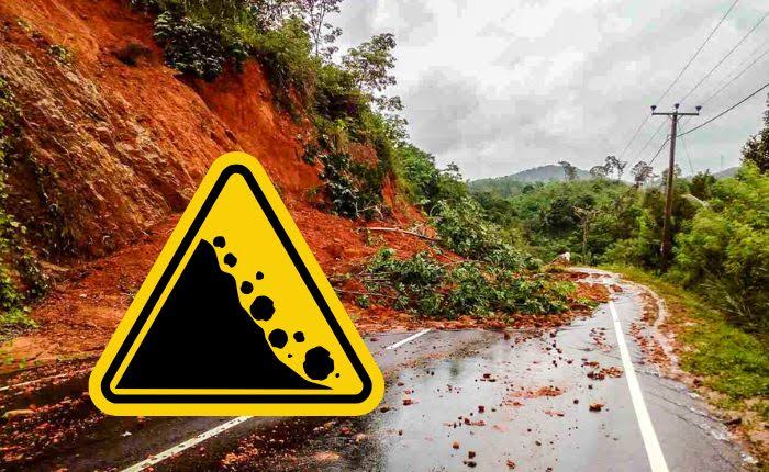 NBRO Issues Landslide Warnings Across Four Districts Amid Heavy Rainfall