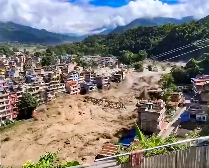 Hundreds Missing After Devastating Flash Floods Strike Nepal-Tibet Border Region