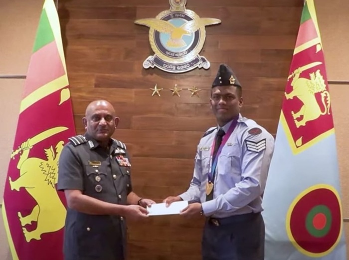 Sri Lanka Air Force Promotes Javelin Champion Rumesh Tharanga to Sergeant