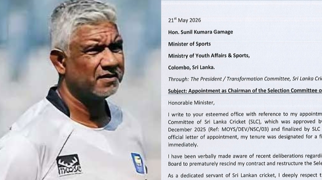Former Cricket Selection Chief Pursues Legal Action Against SLC Over Early Termination