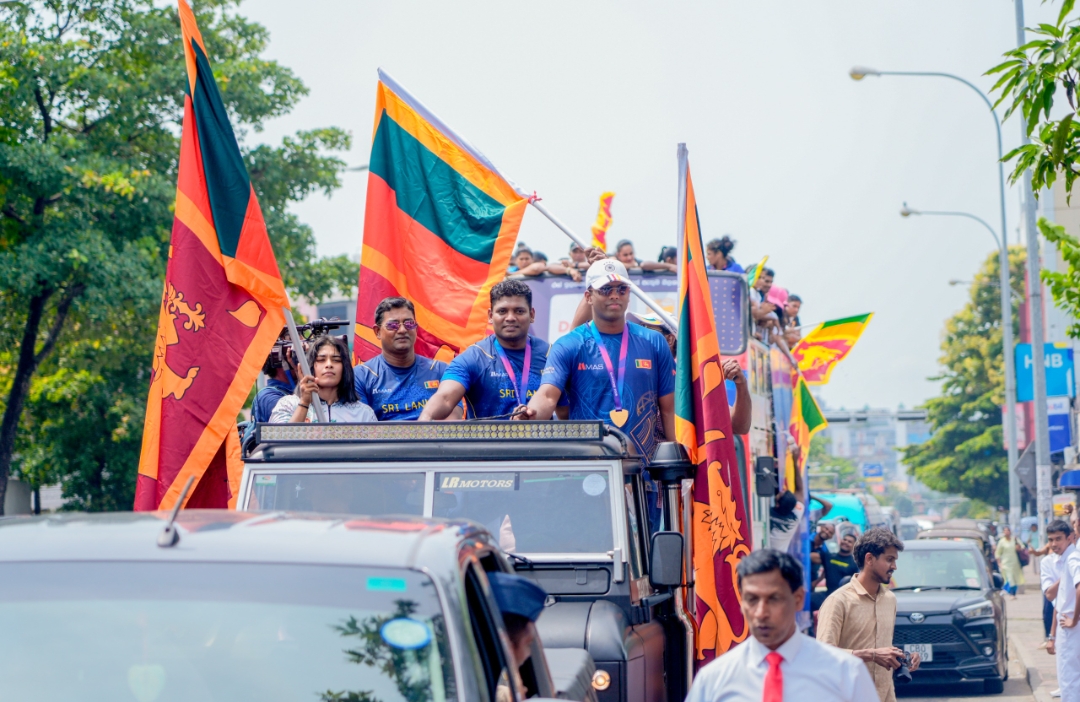 Sri Lanka Celebrates Commonwealth Games Medal Winners with Ceremonial Welcome