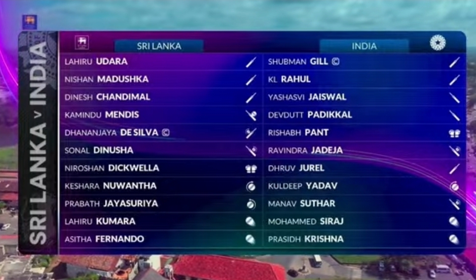 India Wins Toss, Elects to Bat First in Galle Test Against Sri Lanka