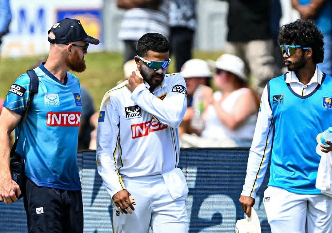 Chandimal hospitalized for precautionary scan after fielding injury