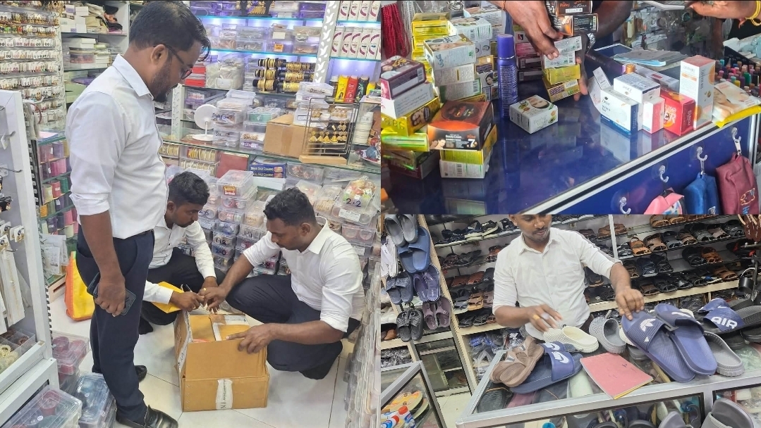 Consumer Authority Seizes Over 1.5 Million Rupees in Goods During Cosmetics and Footwear Raids