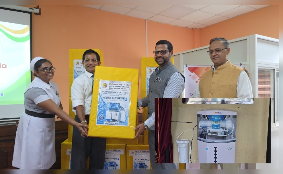India Presents Water Purification Units to Galle National Hospital