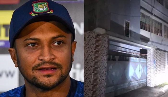 Shakib Al Hasan's Magura home attacked as former cricketer appears in Hasina virtual address