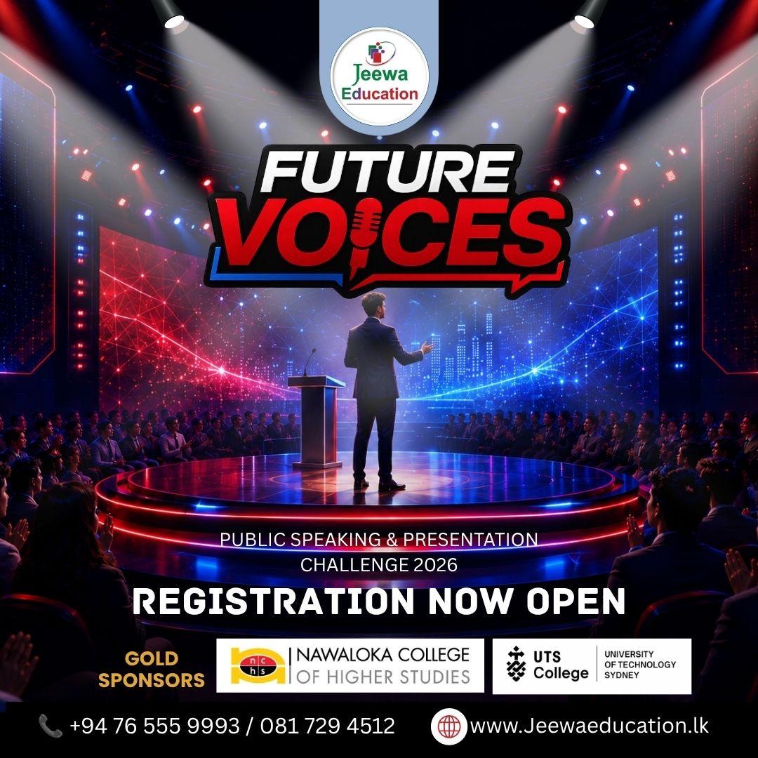 Jeewa Education Launches Future Voices 2026 Public Speaking Competition for Sri Lankan Youth
