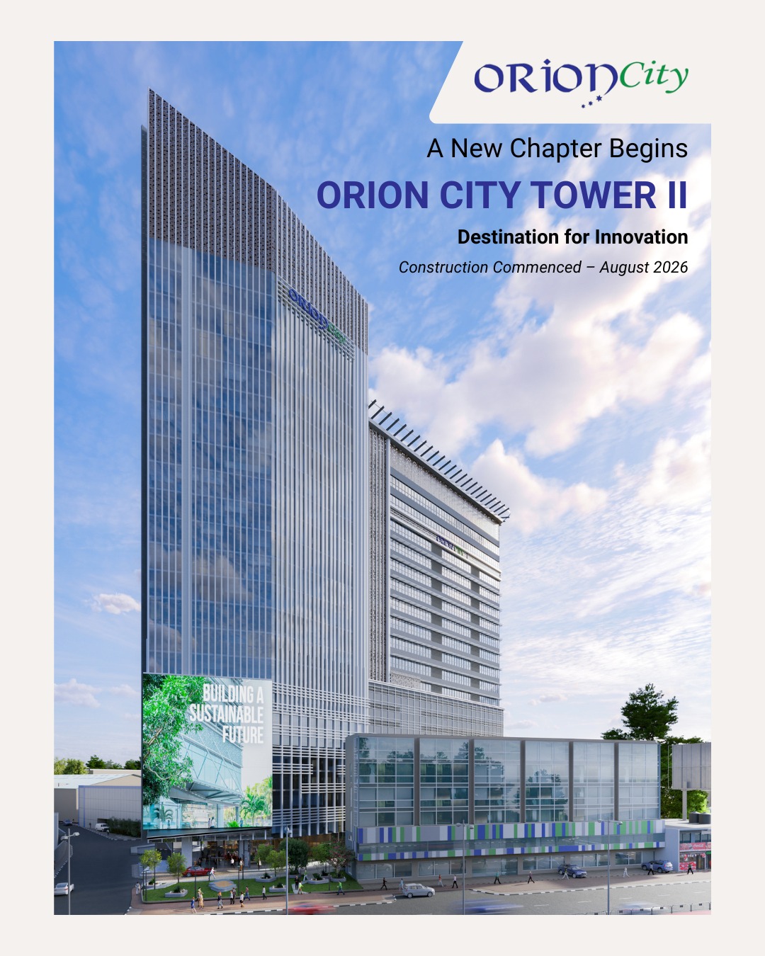 Orion City Launches Construction of Second Tower, Expanding Premium Office Space in Colombo