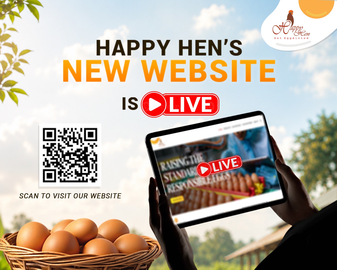 Happy Hen Launches Redesigned Website Showcasing Farm-to-Table Practices