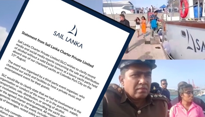 Sail Lanka Denies Involvement in Port City Yacht Alcohol Investigation