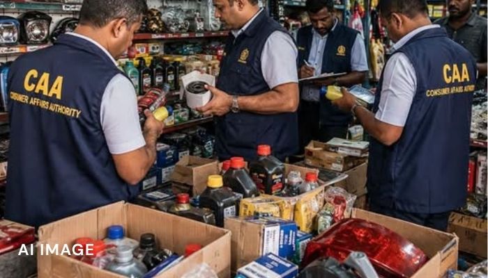 CAA Seizes Rs. 5 Million in Substandard Vehicle Parts and Lubricants